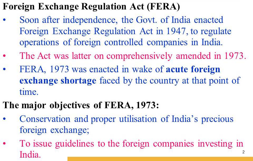 what is fera act